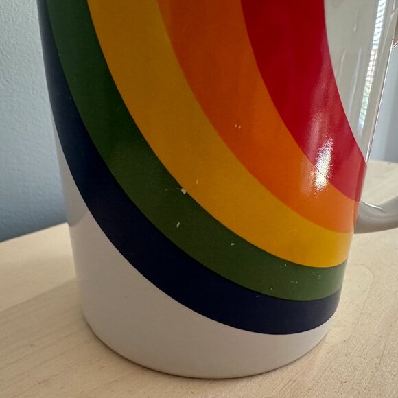 Vintage F.T.D.A Rainbow Ceramic Mug | 1984 Made in Korea - Picture 9 of 9